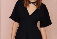 robe noire longue soirée