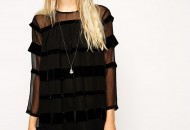 robe transparente noire