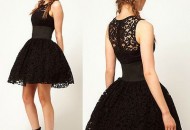 robe noir en dentelle